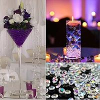 clear acrylic crystal bling transparent confetti wedding party decoration wedding table diamond high clarity