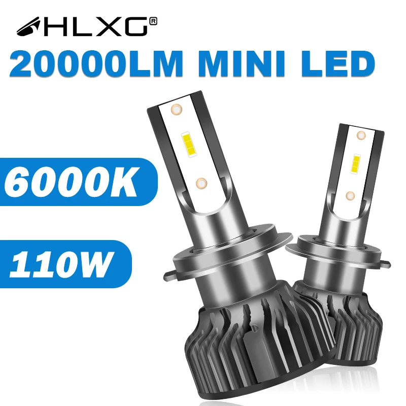 2 шт. Автомобильные светодиодные лампы H7 9005/HB3 9006/HB4 1860 лм 110 Вт|Передние LED-фары для