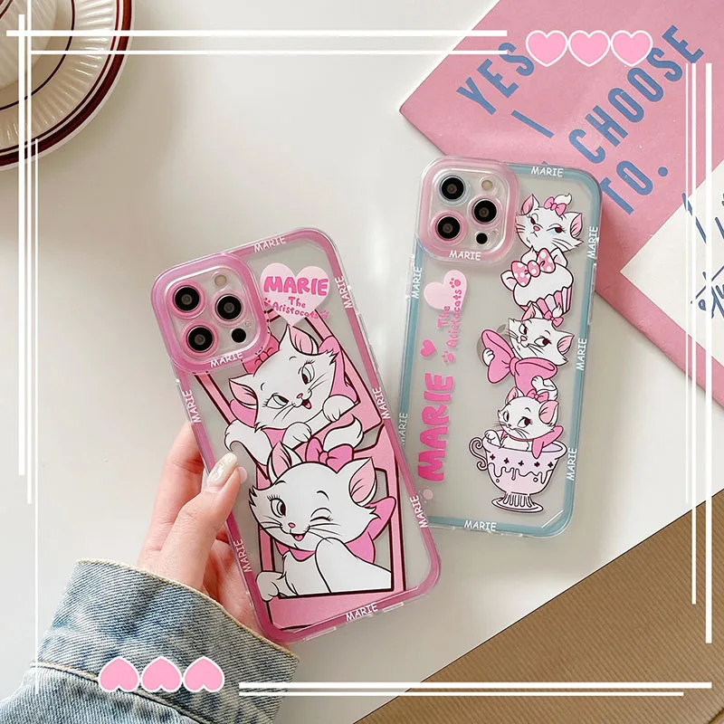 

Чехол для iPhone 13 11 12 Pro max с милыми мультяшными рисунками Disney, прозрачная цветная Защитная крышка для объектива