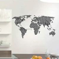 wall sticker decal world map for house living room decoration stickers bedroom decor wallstickers wallpaper mural b2 019
