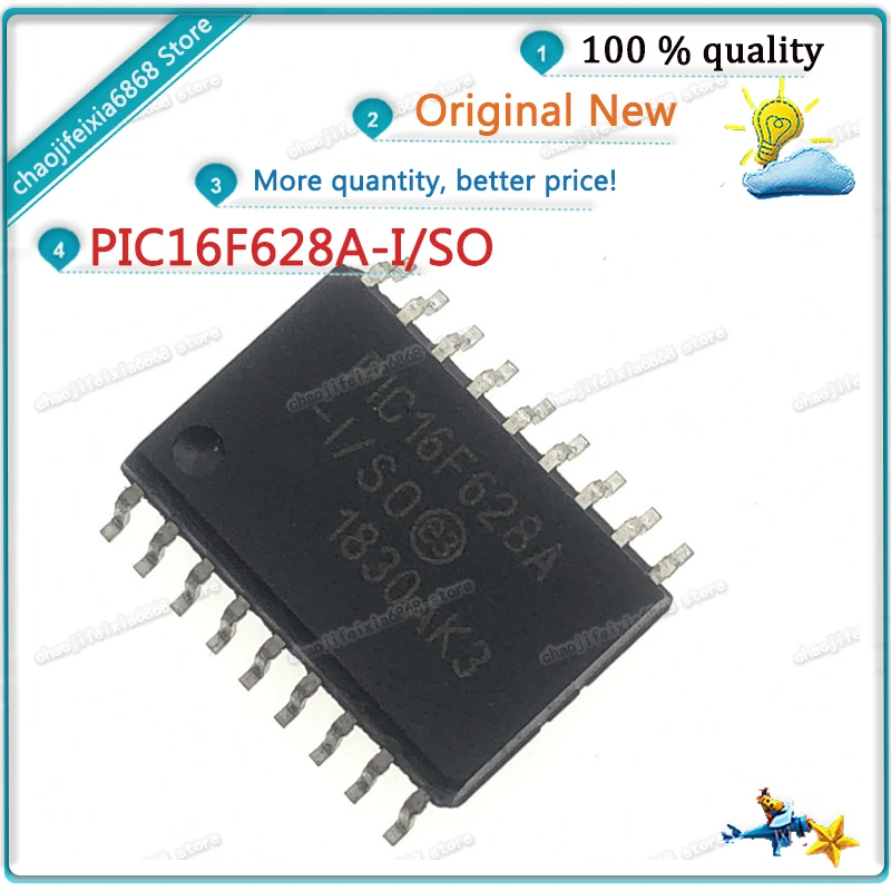 Новинка оригинал PIC16F628AISO SOP18 16F628A-I/SO PIC16F628A PIC16F628 SOP-18 5 шт.-10 шт./Лот! | Электронные
