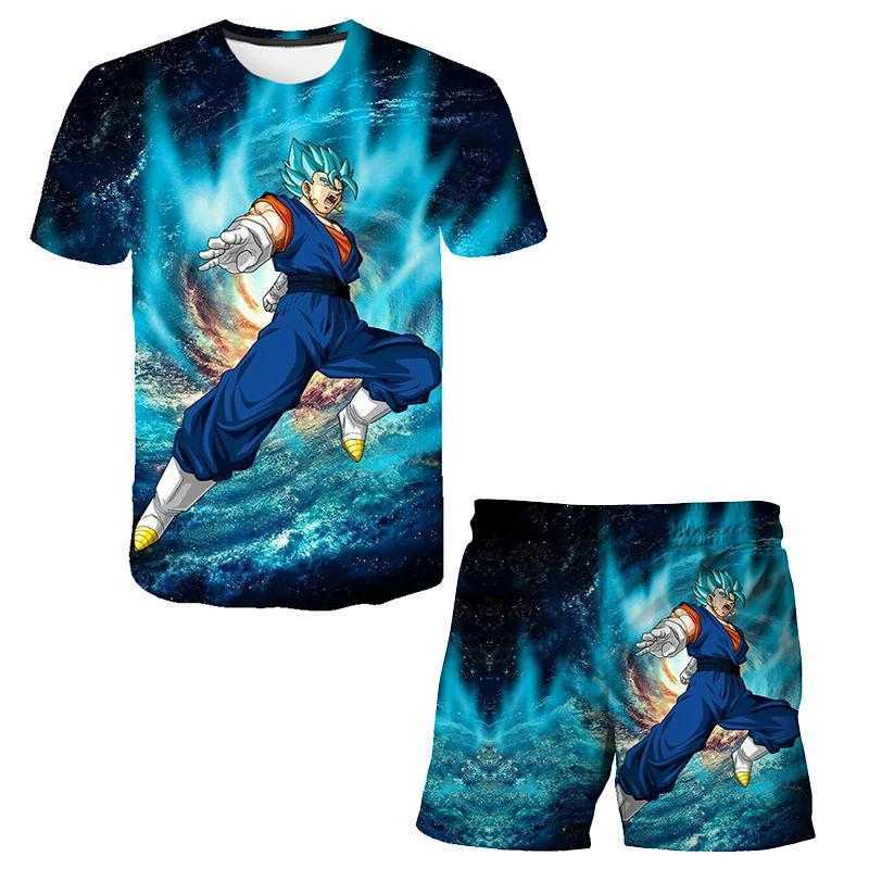 

Vegeta Tshirts Dragon Children's Clothing Sets T-shirt & Shorts Boys T Shirt Summer Baby Boy 2 Pieces Sets Tops and Short Pants