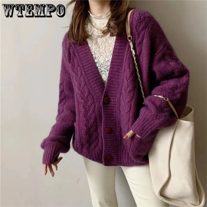 

Женский кардиган с V-образным вырезом, Осень-зима 2021