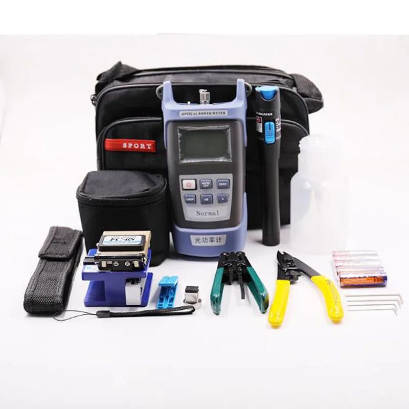 FTTH Fiber Optic Tool Kit 12pcs/set FC-6S Cleaver -70 3dBm | Мобильные телефоны и аксессуары