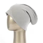 Однотонная тонкая хлопковая Шапка-бини из модала в стиле хип-хоп, модная Лыжная шапка, уличная теплая женская зимняя шапка, шапка для взрослых