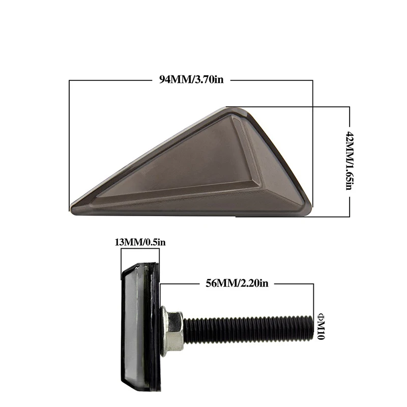 

LED Turn Signal Light on Motorcycle Stop Signals DRL Flasher 2 in 1 Blinker Indicator Tail Lamp Light Universal Brake for Honda