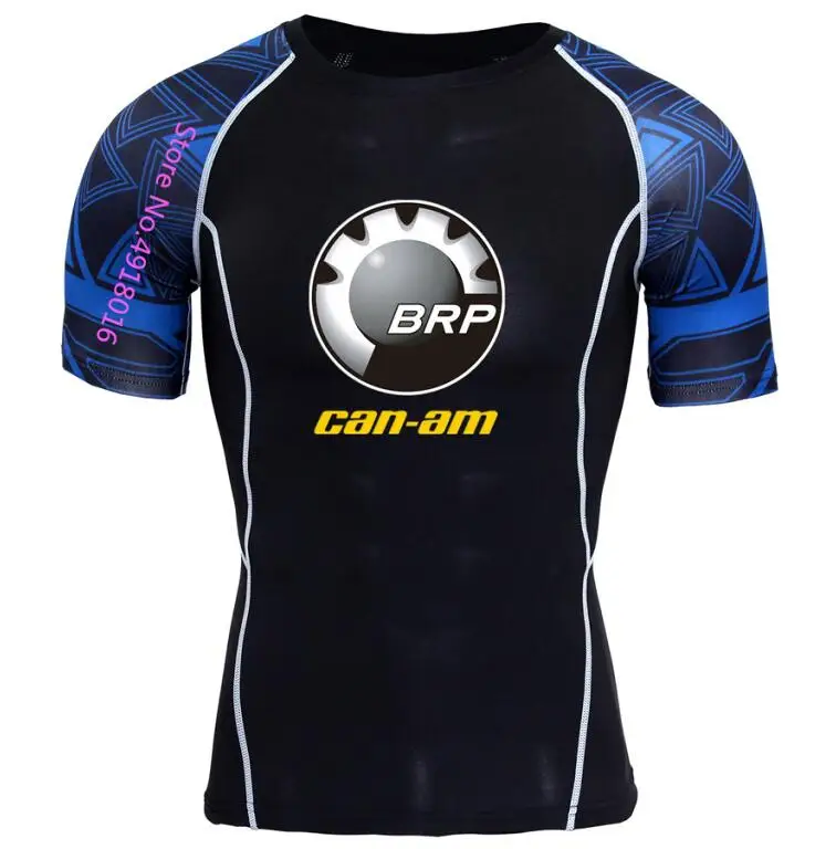 BRP can am team компрессионная футболка с принтом топы для тренировок фитнес Колготки