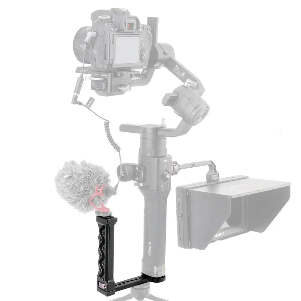 L образный кронштейн для монтажа монитора/микрофон DJI Ronin S SC Zhiyun Crane V2/M/2 Moza Air 2 Feiyutech