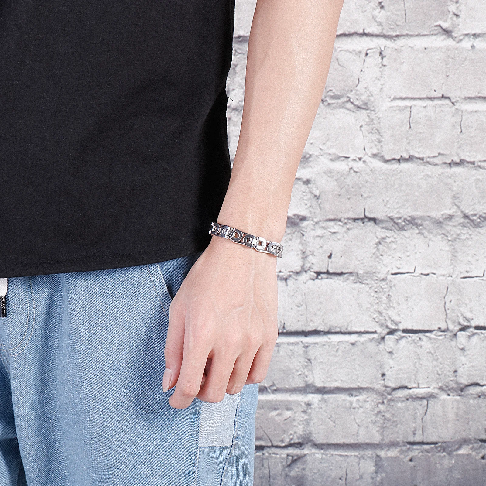 Мужской Византийский браслет из нержавеющей стали ширина 6/8/10 мм | Украшения и