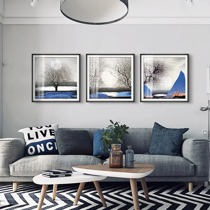 Современная Картина на холсте пейзаж плакат и принт для гостиной спальни