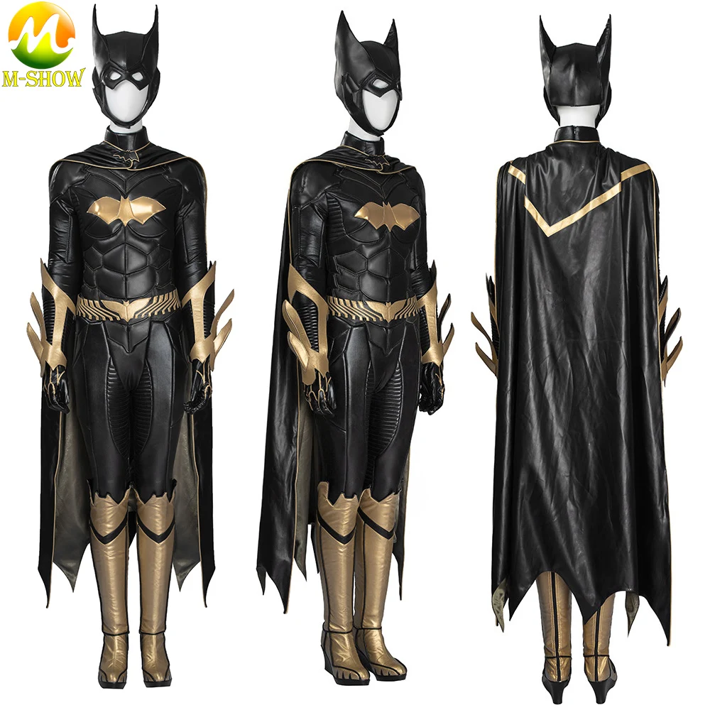 

The Bat Arkham Knight Cosplay Costume Girl Barbara Gordon Outfit Jumpsuit Capde Halloween Uniforms for Adult Women Any Size