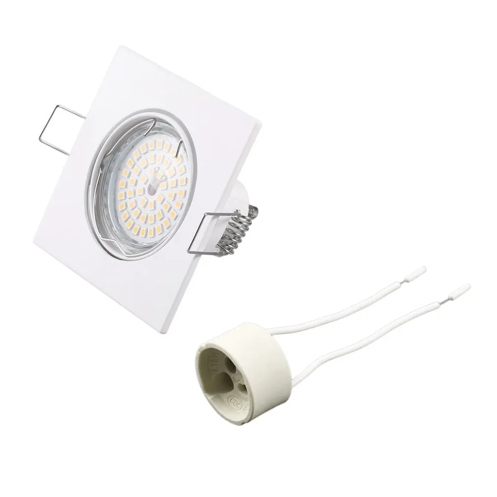 

GU10 Светодиодный светильник прожектор и комплект светильник комплект 48 Светодиодный 220V 12W 2358SMD светодиодный лампы теплый белый квадрат вниз ...