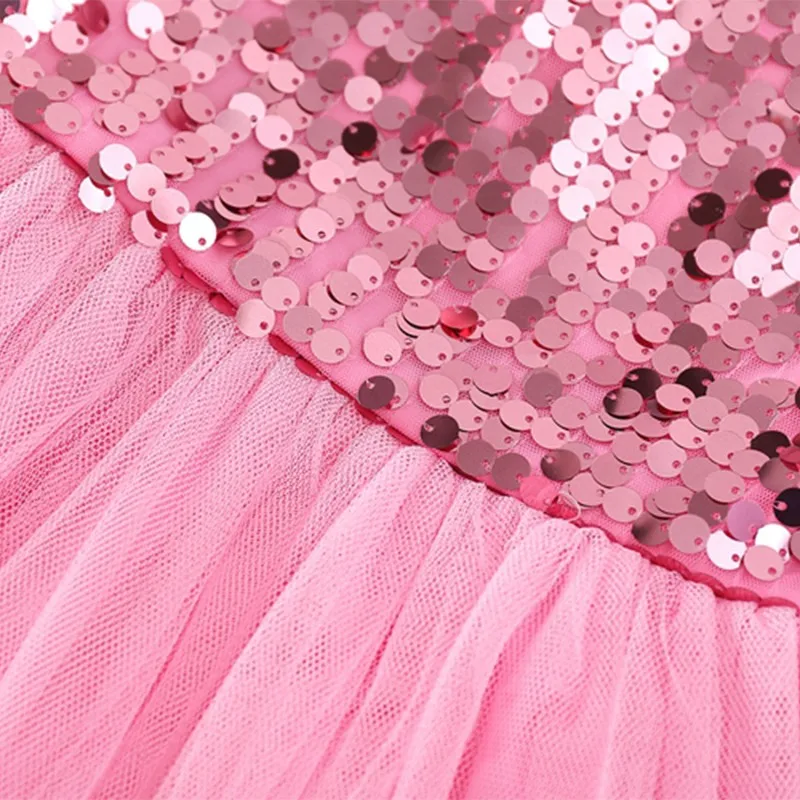 

New Children Kids Girls Dance Dress Ballet Costume Sequin Decoration Sports Breathable Dancing Dresses