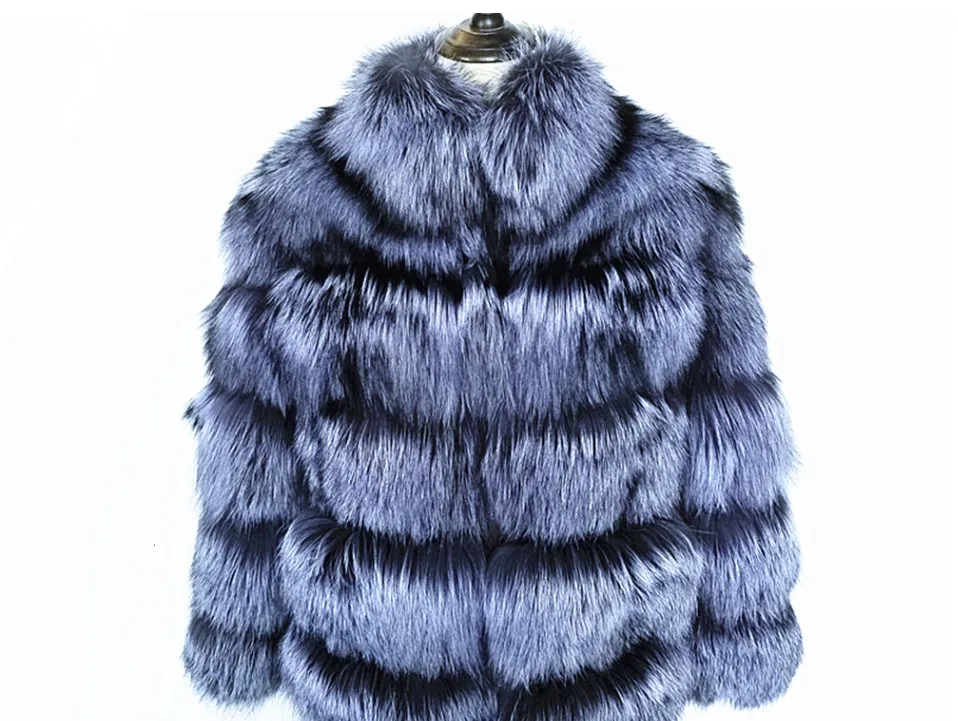 TOPFUR новые модные зимние женские короткие пальто из натурального меха для женщин верхняя одежда из натурального меха серебристой лисы и пальто Базовые Куртки