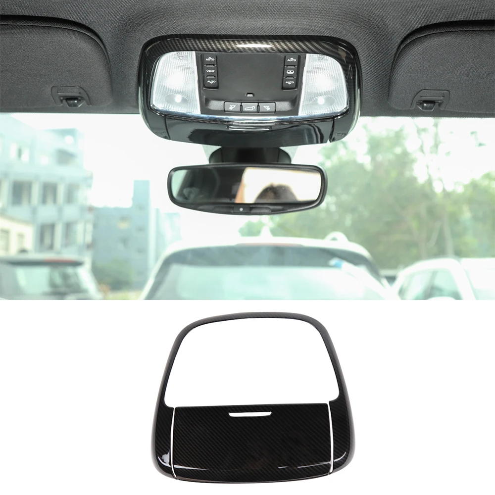 

Передняя подсветка для чтения, декоративная накладка для Jeep Grand Cherokee 2011-2021, внешний вид из углеродного волокна, аксессуары для интерьера автомобиля, Стайлинг