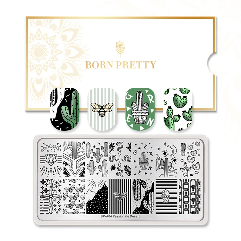 BORN PRETTY ногтей штамповки пластины 12*6 см Животные цветок растения шаблон дизайн ногтей штамп шаблон Лето нержавеющая сталь пластины