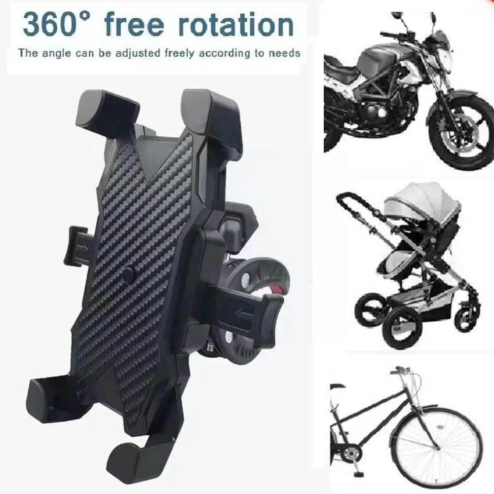 

Bicycle Phone Holder Universal Mobile Phone Holder GPS Bracket Handlebar For iPhone Motorcycle Stand Bike G8B6