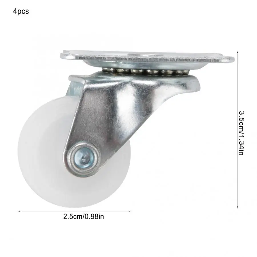 4 шт. поворотные ролики для мебели 1 дюйм|Ролики| |