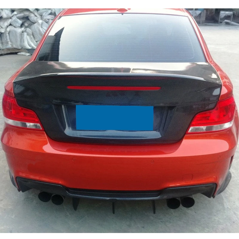 Задняя Крышка багажника из углеродного волокна для BMW 1 серии E82 м 2008 2013