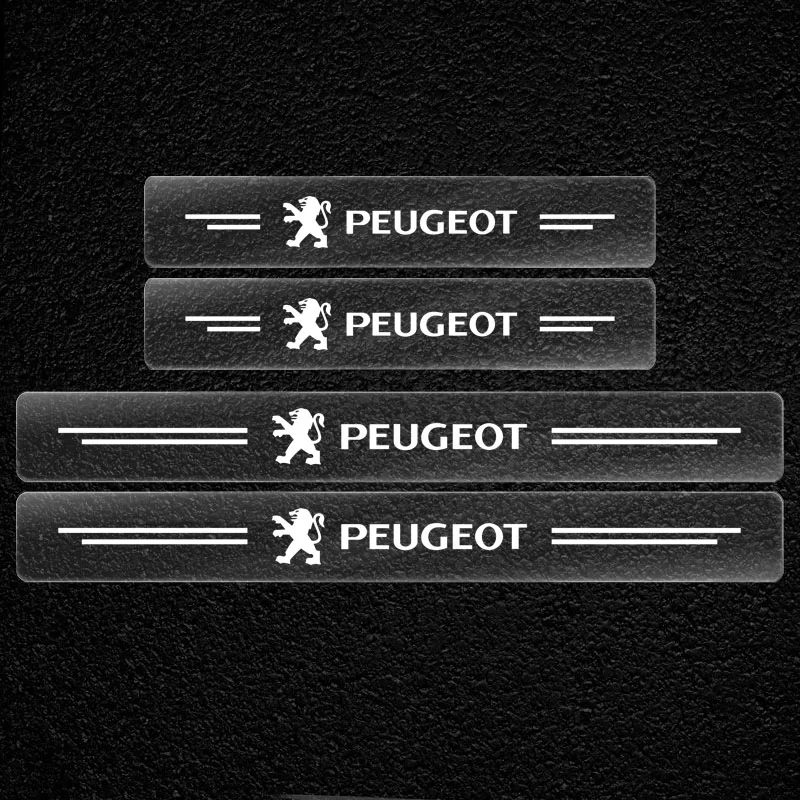 4 шт. модифицированные бритвы порога для Peugeot 206 208 308 307 207 3008 2008 4508 408 Стайлинг