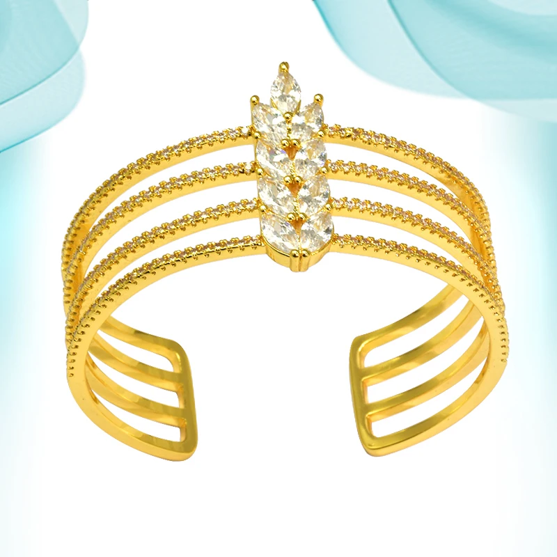 

2022 Women' Hand Bracelet Copper Jewelry Silver Bangle For Ladies Girls Platinum-plated Open Adjustable Wholesale Gift Bangle