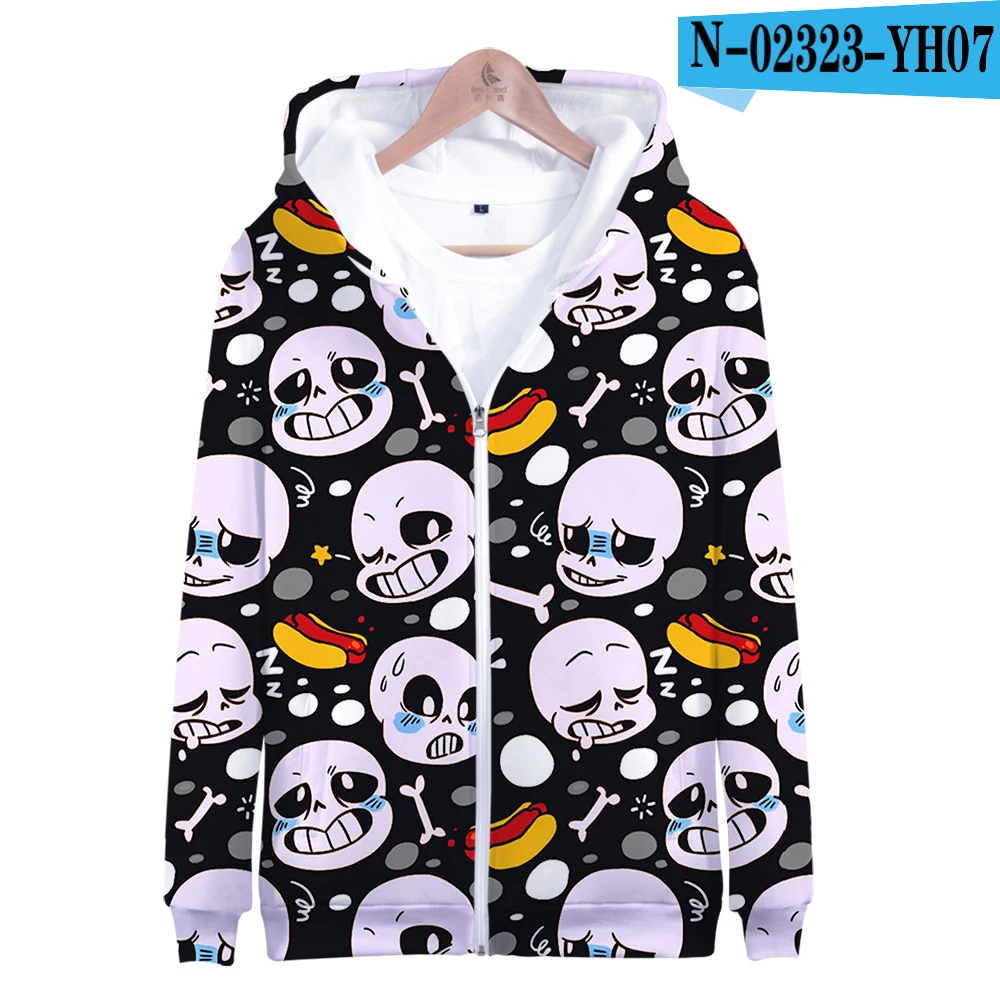 Undertale Sans Толстовка Мужская/Женская мода осень и зима видеоигра 3D Повседневный пуловер для колледжа Толстовка - Цвет: Синий