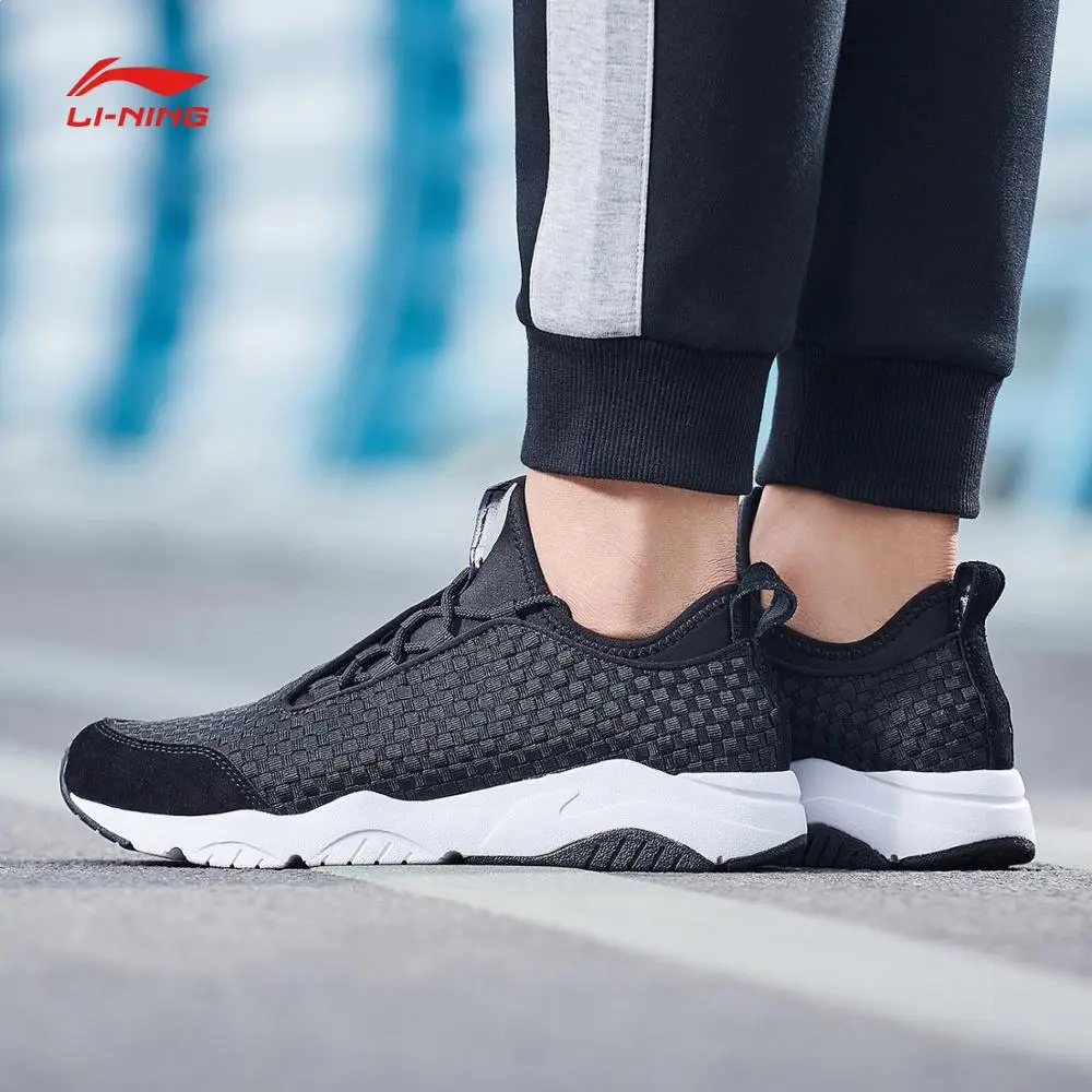 Li-Ning/Мужская классическая прогулочная обувь MARS; текстильные дышащие кроссовки; светильник; мягкая спортивная обувь с удобной подкладкой для фитнеса; AGLN017 SJFM18
