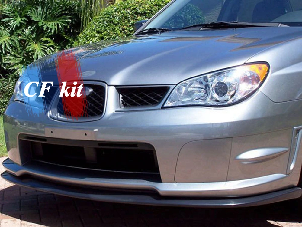 CF комплект из настоящего углеродного волокна, передний спойлер для Subaru IMPREZA 2006, автомобильный Стайлинг, бампер, комплект для кузова