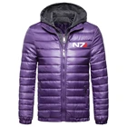 Новинка зимняя пуховая куртка Mass Effect N7 с принтом логотипа изготовленная на заказ комбинированная хлопковая теплая утепленная мужская пуховая куртка распродажа мужской одежды