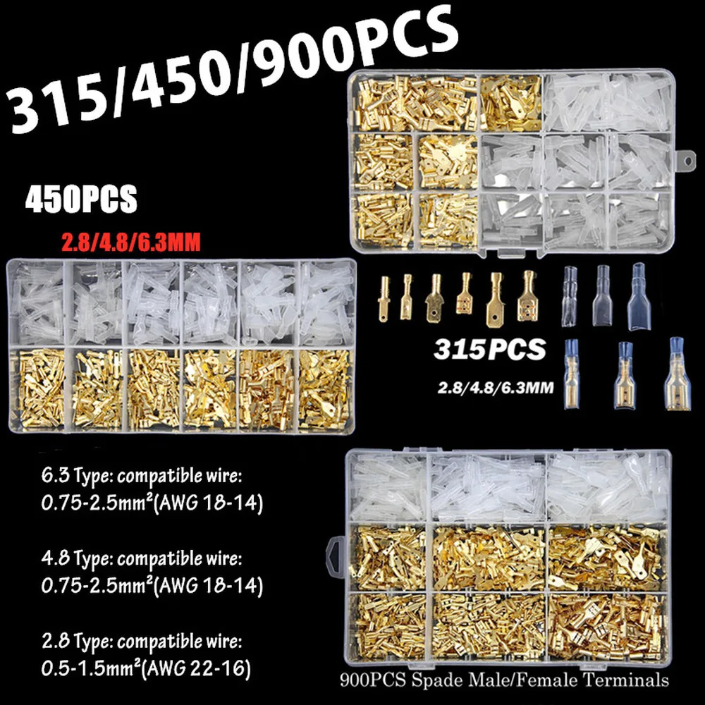 Кабель стартера штекер-гнездо 900 наконечников набор клемм проволочные стыковые