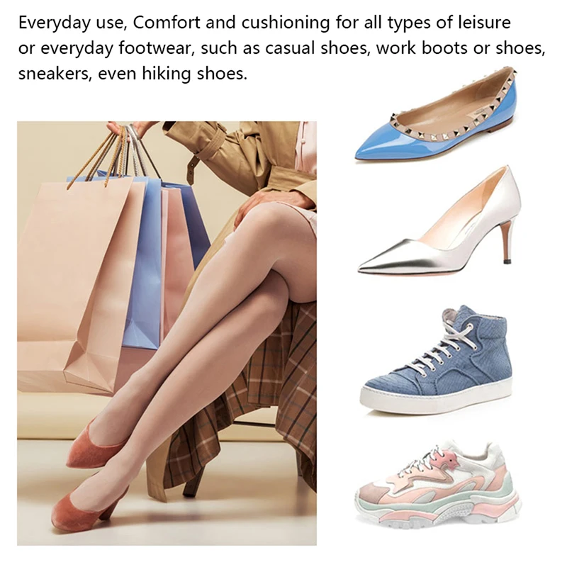 

1Pair Sport Insole Breathable Sweat-absorbent Shock Absorption 4D Massage Insole