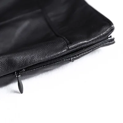 

2020 Women Spring Genuine Real Sheep Leather Skirt W24