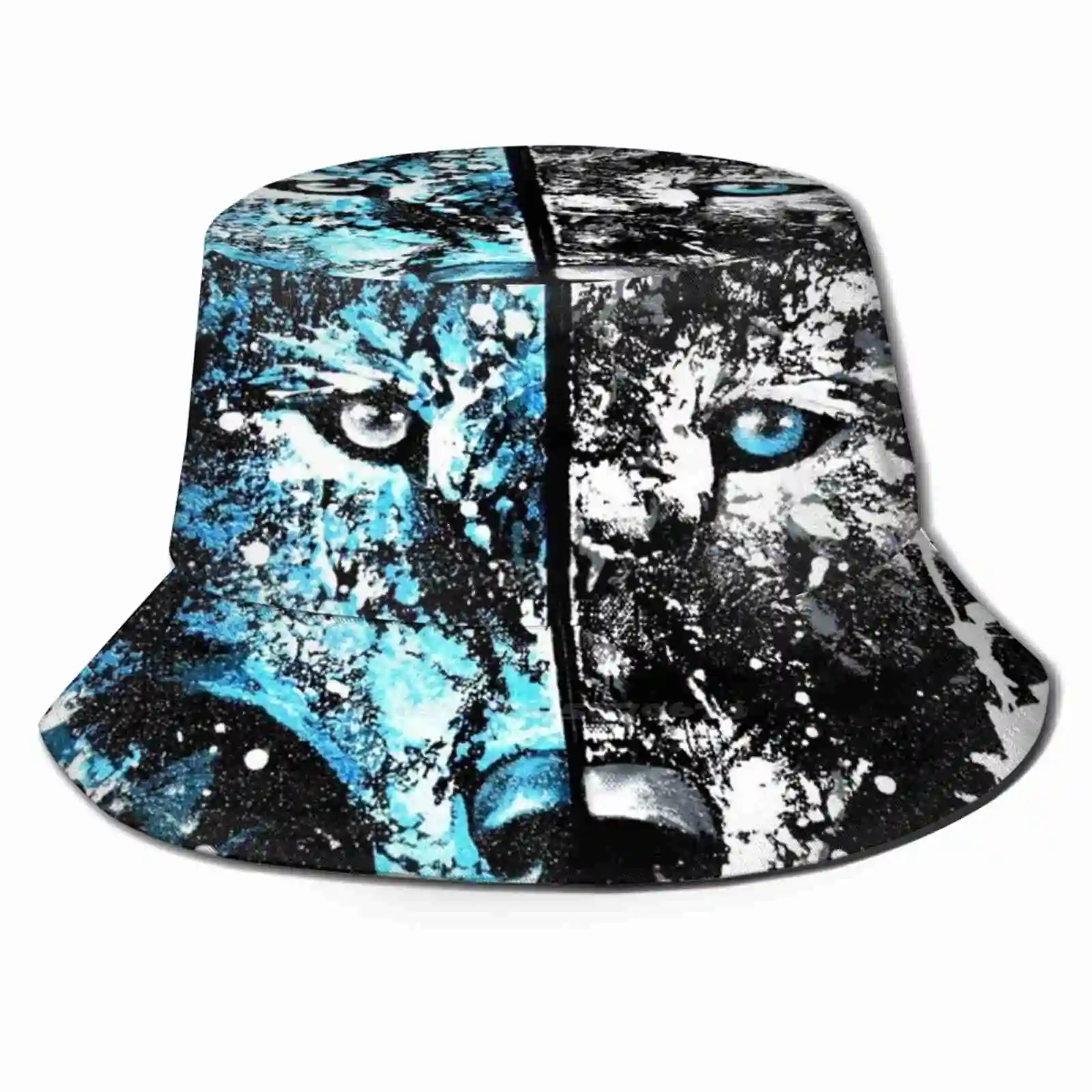 Волк &quotЛедяной синий Белый кубик льда&quot Унисекс Летняя уличная солнцезащитная