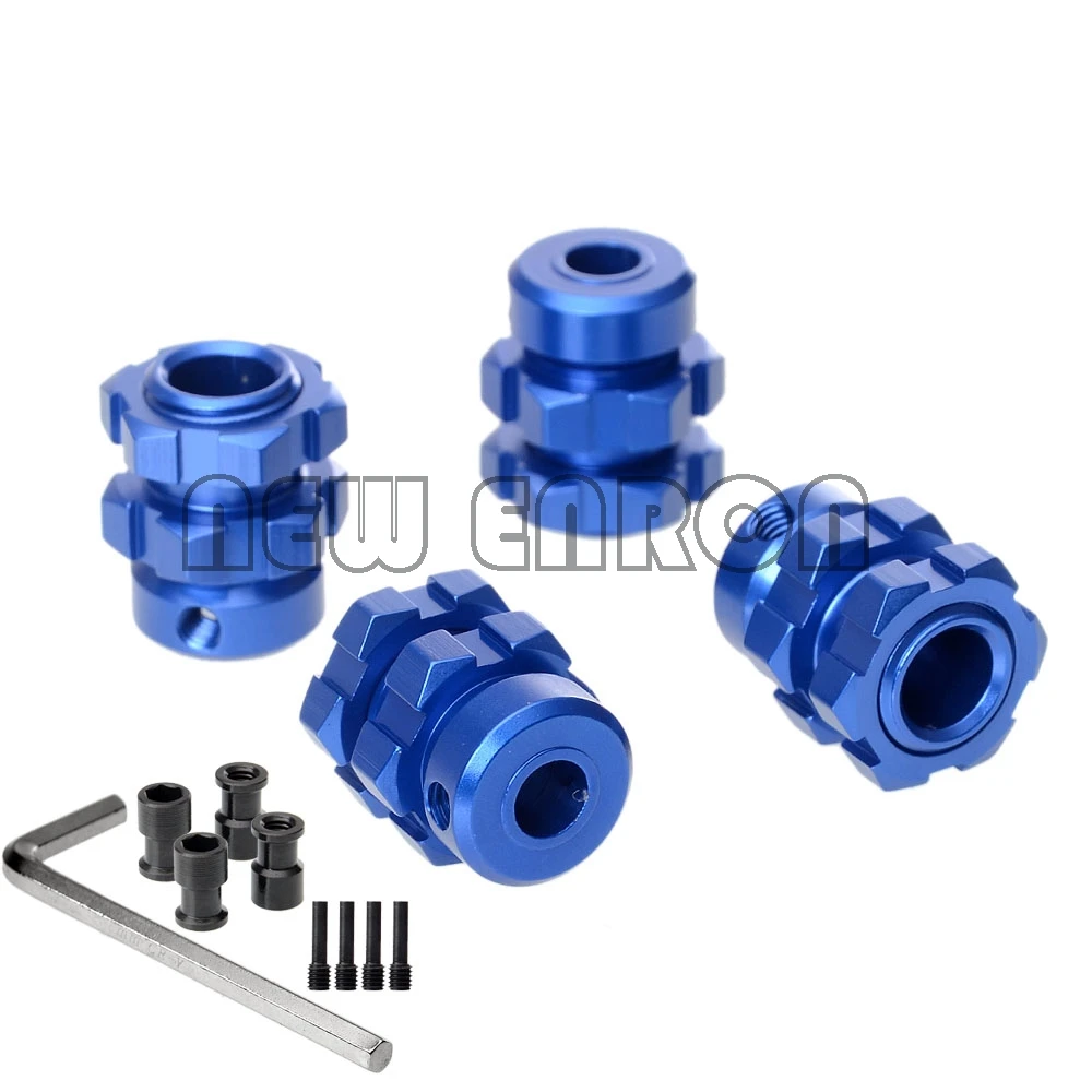 BLUE ENRON 4P расширение 17 мм шлицевые ступицы колеса 5353X подходит для RC Traxxas E-MAXX Summit E-REVO REVO3.3 - Цвет: BLUE
