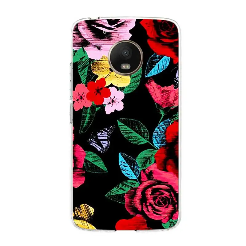 

Relief Floral Phone Case For Motorola G9 Plus G7 Play G8 Power Lite Soft Silicone Cases For Moto G5 G5S G6 E5 G9 Play Back Cover