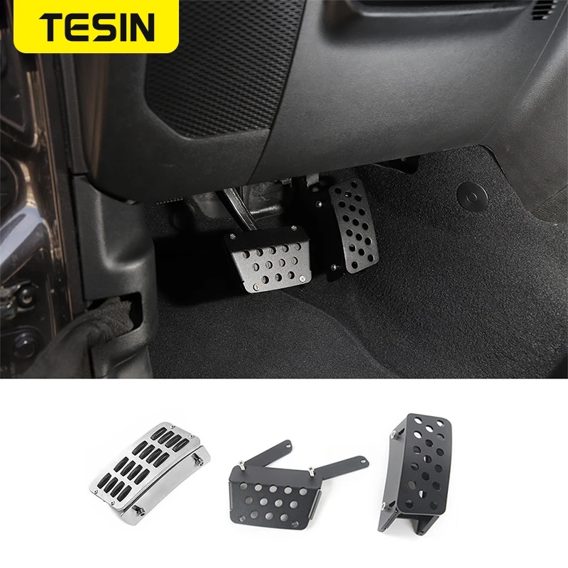 

TESIN Car Pedals for Wrangler JK JL Car Foot Pedal Board Throttle Pedal Plate Accessories for Jeep Wrangler JK JL JT 2007-2019
