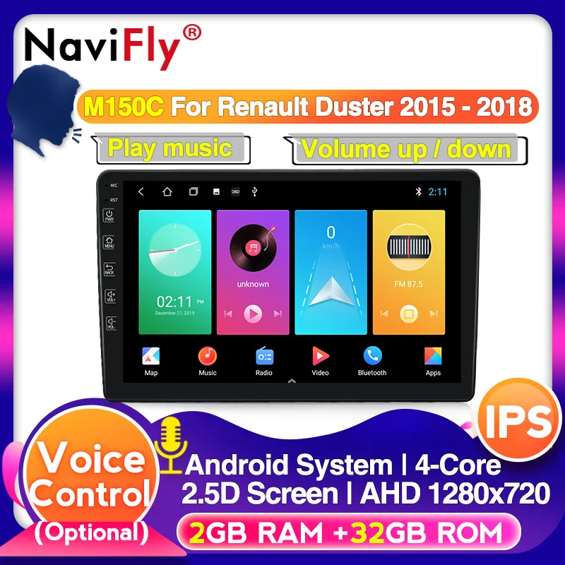 Автомагнитола 4G LTE для Renault Duster 2015 2018 мультимедийный видеоплеер навигатор GPS Android 10