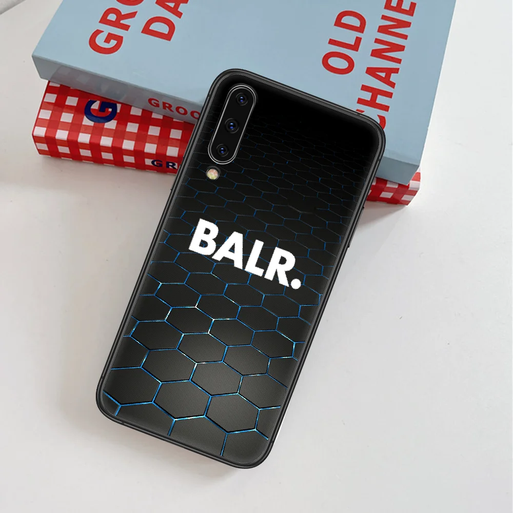 

BALR Fashion Trend Brand Phone Case For Samsung Galaxy A 3 5 7 8 10 20 20E 21S 30 30S 40 50 51 70 71 black Bumper Silicone Funda