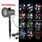 Светодиодная проекционная лампа в виде снежинок, сердец и звезд, 12 узоров