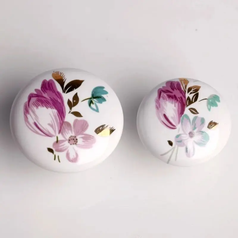 1 шт. тюльпан круглые ручки для шкафа и ручка ящика дверные мебельная