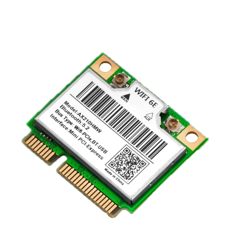 Wi Fi 6E AX210HMW Mini PCI E WiFi карта для Intel AX210 5374 Мбит/с Bluetooth 5 2 802.11ax 4G/5G/6G Wifi 6 AX200
