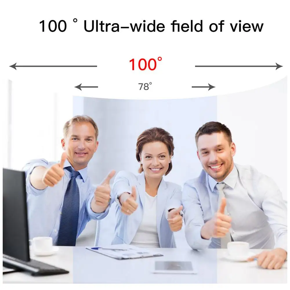 

1080P Webcam Rotatable Cameras Video Recording Mini Computer Pc WebCamera Rotatable Camera for Video recording Conference Work