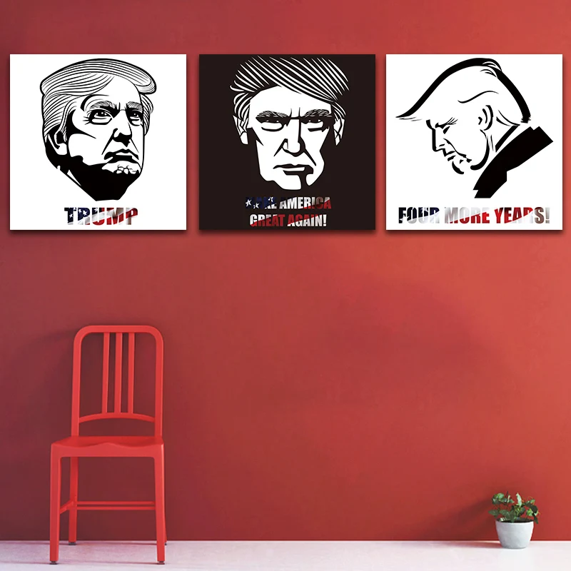 Художественный мультфильм Дональд Трамп стена искусство картина президент