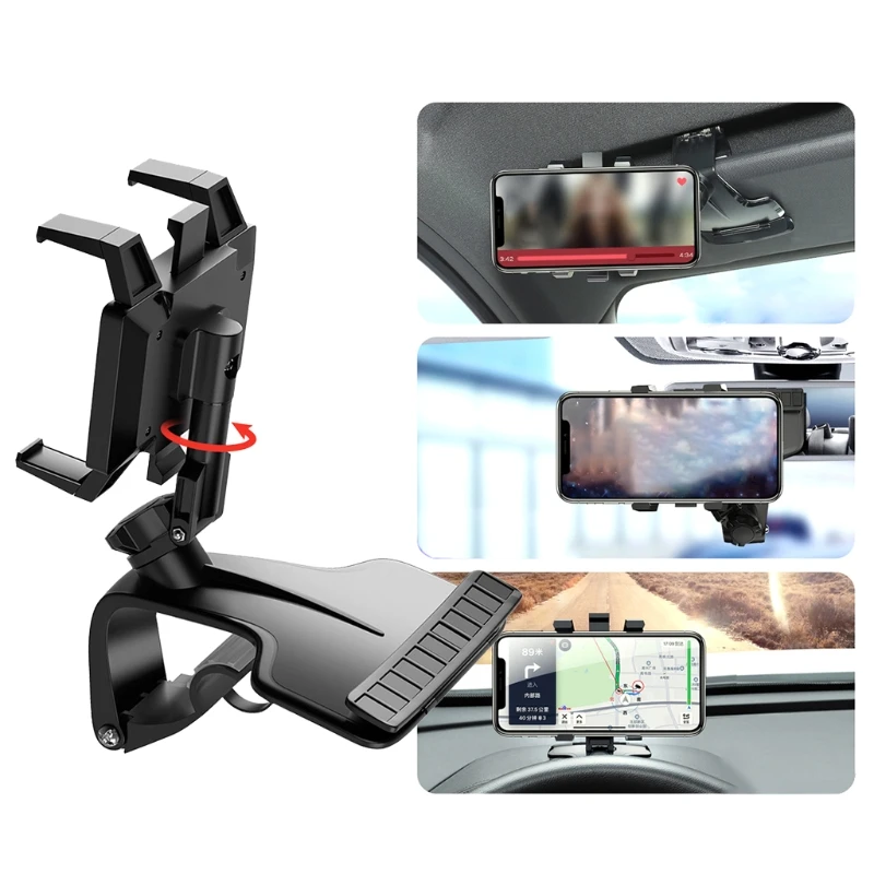 

P82F Car Phone Holder Car Dashboard Rearview Mirror Car Phone Navigation Car