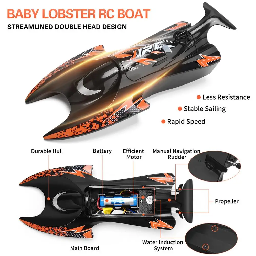 

JJRC S6 RC Boat 2.4G Remote Control Speed mini Boat Dual Motors 10km/h 20 min Using time RC Ship Speedboat Electric Toy VS H128