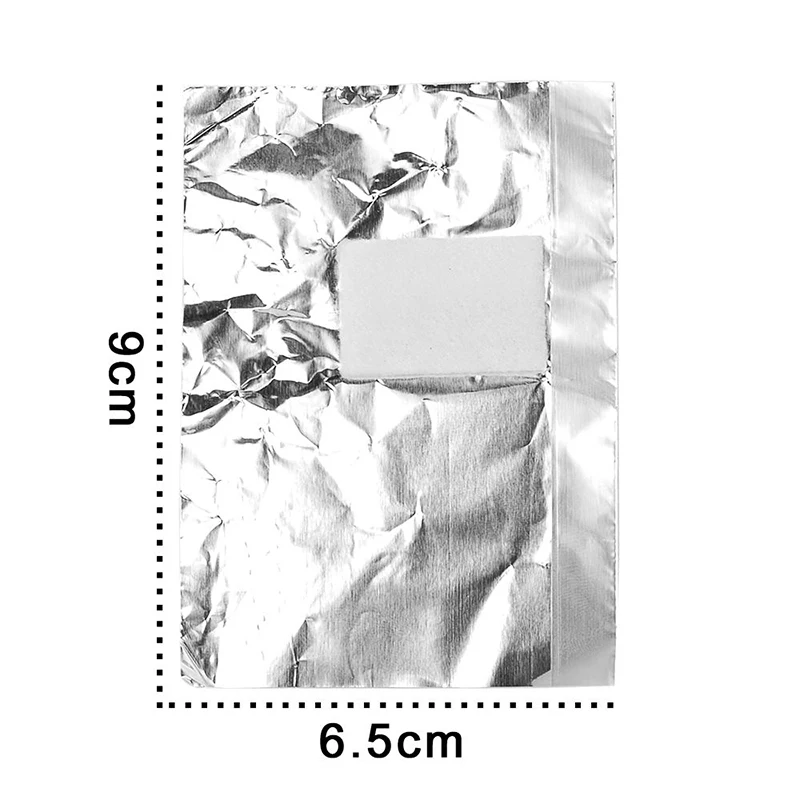 100 шт./компл. алюминиевая фольга для снятия макияжа высокое качество дизайна