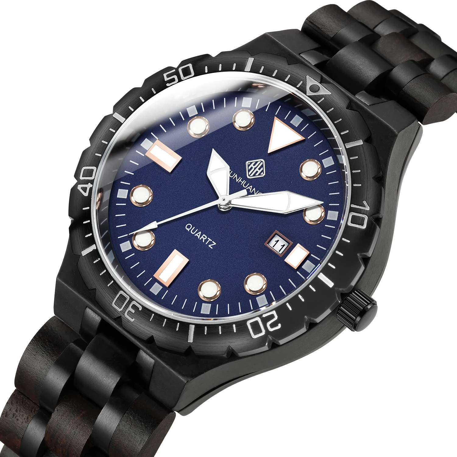 

Мужские водонепроницаемые кварцевые часы с календарем, 22 дюйма