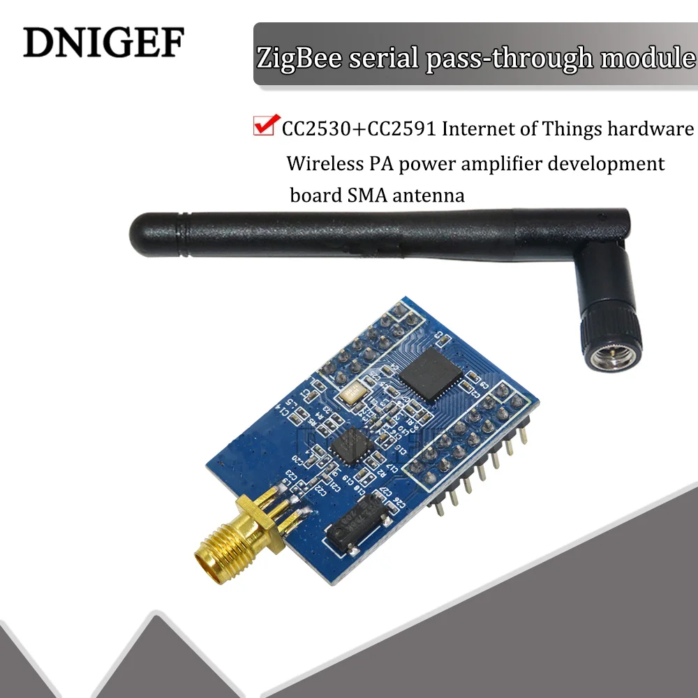 DNIGEF ZigBee Преобразование Последовательный порт TTL Uart беспроводной PA Модуль CC2530 + CC2591