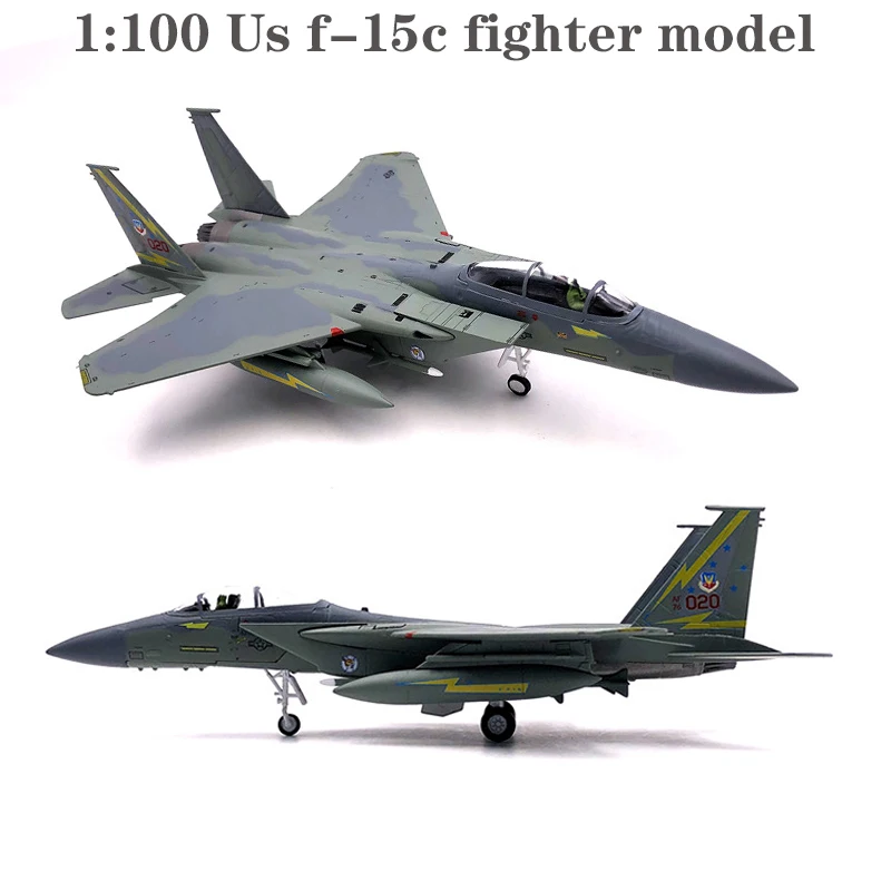 1:100 Us f-15c модели истребителя Коллекционная модель из сплавов для военных действий