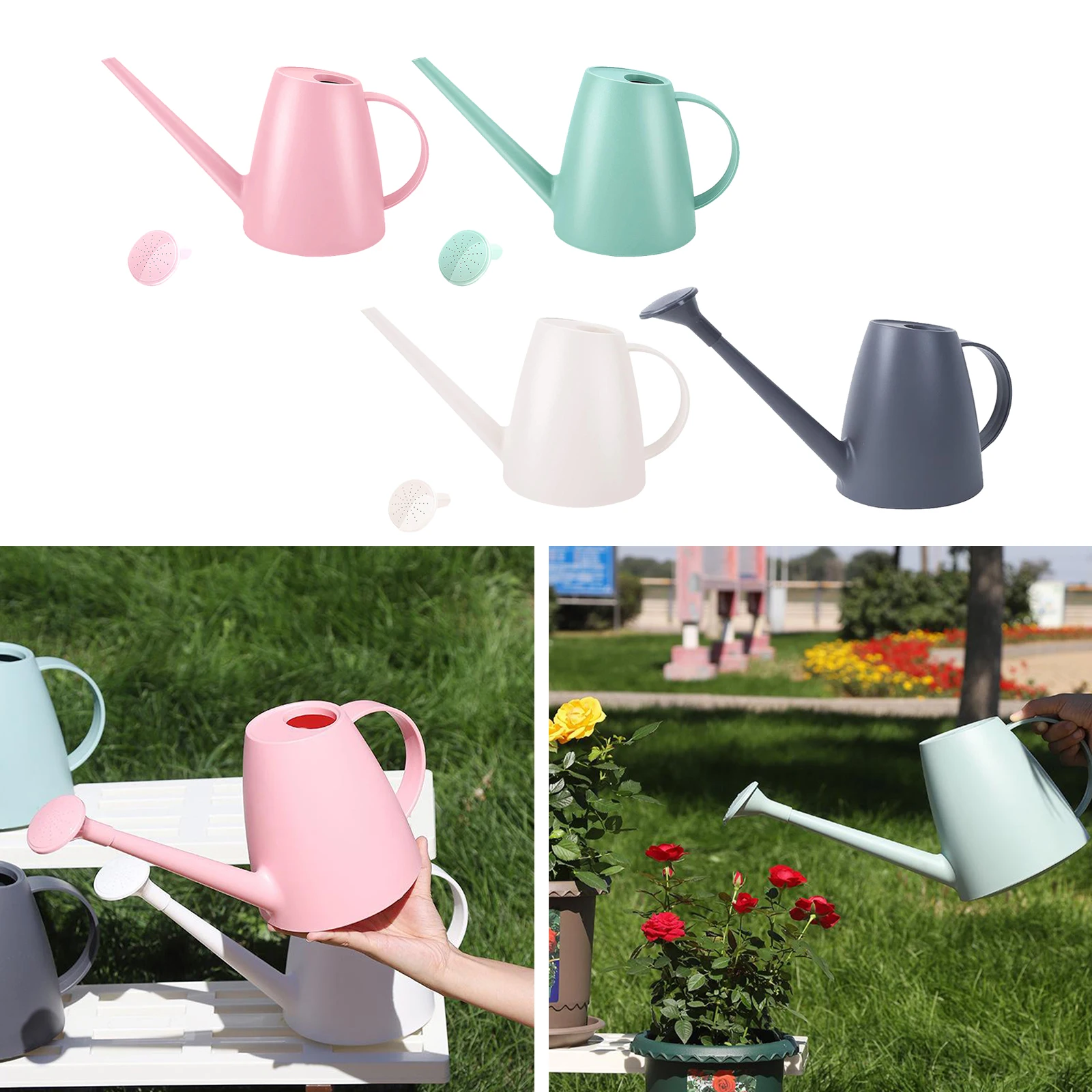 

1.8L Watering Can for House Plants Long Spout Garden Tool Comfort Handle